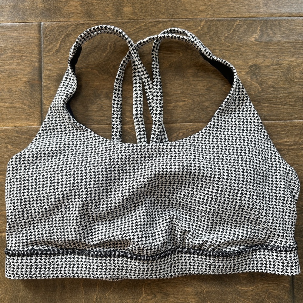 Lululemon Houndstooth Energy Bra size 10